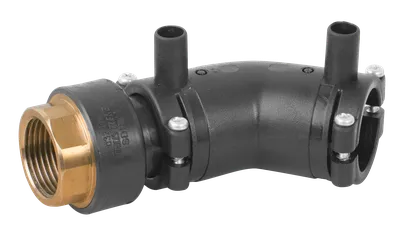 EF Brass Transition Elbow 45 Deg Female