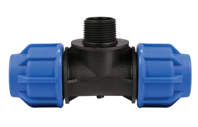 Compression Tee With Male Threaded Branch Offtake