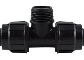 Compression Tee With Male Threaded Branch Offtake