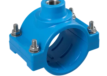 PP Clamp Saddle - PN 10 Blue(SS)